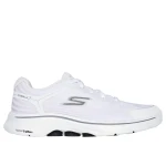 Skechers Men's Go Walk 7 Alen Walking Shoes White Size 45 Featuring Air Cooled Goga Mat Insole for All Day Comfort and Breathability - Skechers