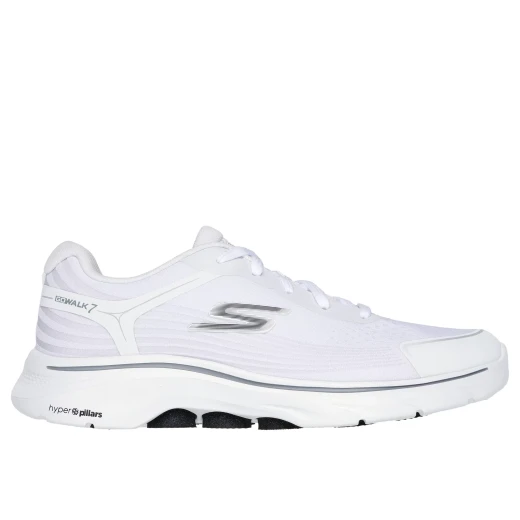 Skechers Men's Go Walk 7 Alen Walking Shoes White Size 45 Featuring Air Cooled Goga Mat Insole for All Day Comfort and Breathability - Skechers - Image 2