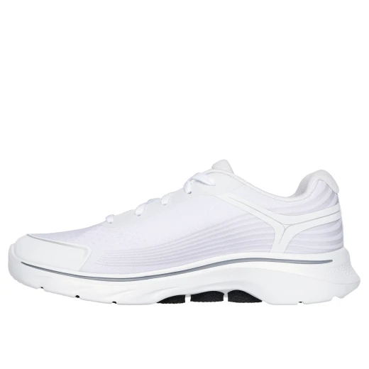 Skechers Men's Go Walk 7 Alen Walking Shoes White Size 45 Featuring Air Cooled Goga Mat Insole for All Day Comfort and Breathability - Skechers - Image 4