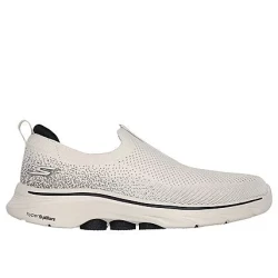 Skechers Men's Go Walk 7 Taupe Walking Shoes 45 with Stretch Fit Upper, Air Cooled Goga Mat Insole, Lightweight Ultra Go Cushioning, and Hyper Pillar Technology