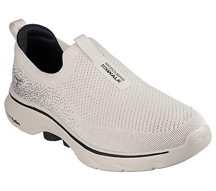 Skechers Men's Go Walk 7 Taupe Walking Shoes 45 with Stretch Fit Upper, Air Cooled Goga Mat Insole, Lightweight Ultra Go Cushioning, and Hyper Pillar Technology - Skechers - Image 3