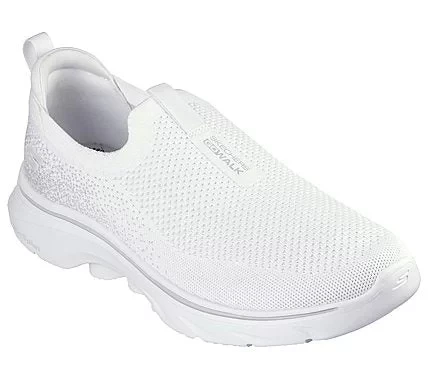 Skechers Men's GO WALK 7 Slip On Walking Shoes White Color, Air Cooled Goga Mat Insole, Lightweight Ultra Go Cushioning, Size 43 - Skechers - Image 3