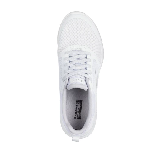 Skechers Men's GO Walk 8 Slip On Walking Shoes White Athletic Mesh with Air Cooled Goga Mat Insole and Lightweight Ultra Go Midsole, Size 45 - Skechers - Image 4