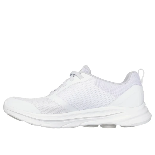 Skechers Men's GO Walk 8 Slip On Walking Shoes White Athletic Mesh with Air Cooled Goga Mat Insole and Lightweight Ultra Go Midsole, Size 45 - Skechers - Image 5