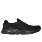 Skechers GO WALK 8 Gabe Men's Slip On Walking Shoes Black 41 Featuring Stretch Fit Knit Upper, Air Cooled Goga Mat Insole, ULTRA GO Foam and Ultra Pillars Support - Skechers