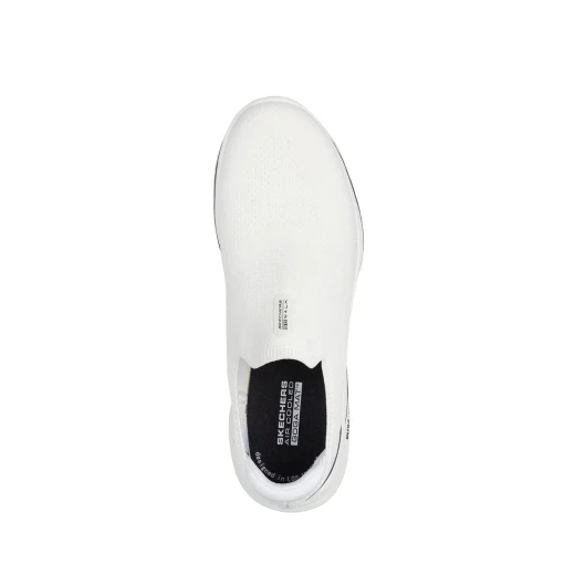 Skechers Men's GO WALK 8 Gabe Walking Shoes White 47 Laceless Stretch Fit Knit Breathable Air Cooled Goga Mat Insole Ultra Go Foam Midsole Support - Skechers - Image 4