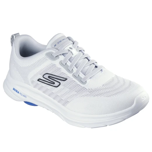 Skechers Men's Go Walk 8 Nadia Hands Free Slip-ins Athletic Walking Shoes in White, Featuring Air-Cooled Goga Mat Insole and Ultra Pillars for Support - Size 46 - Skechers - Image 2