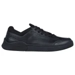 Mark Nason Men's Classic New Cup Colter Shoes Black Leather 41.5 Featuring Stretch Flat Lace Design Translucent Molded Heel Memory Foam Lux Insole SKU 222168 - Skechers