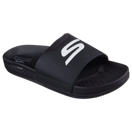 Skechers Men's Arch Fit Hyper Slide Sandals with Hyper Burst Cushioning and Goodyear Rubber Traction 39.5 Black for Superior Comfort and Support under Wet and Dry Conditions - Skechers - Image 3