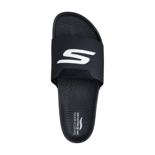 Skechers Men's Arch Fit Hyper Slide Sandals with Hyper Burst Cushioning and Goodyear Rubber Traction 39.5 Black for Superior Comfort and Support under Wet and Dry Conditions - Skechers - Image 5