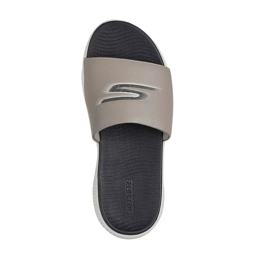 Skechers GO Consistent Sandal 2.0 Men's Taupe Comfort Sandal with Contoured Goga Mat Footbed and ULTRA LIGHT Cushioning Size 41 Performance Sandal for Men - Skechers - Image 4