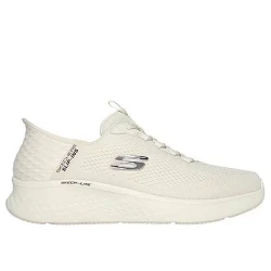 Skechers Men's Skech-Lite Pro Primebase Slip-ins Athletic Shoes with Air-Cooled Memory Foam Insole Off-White 40