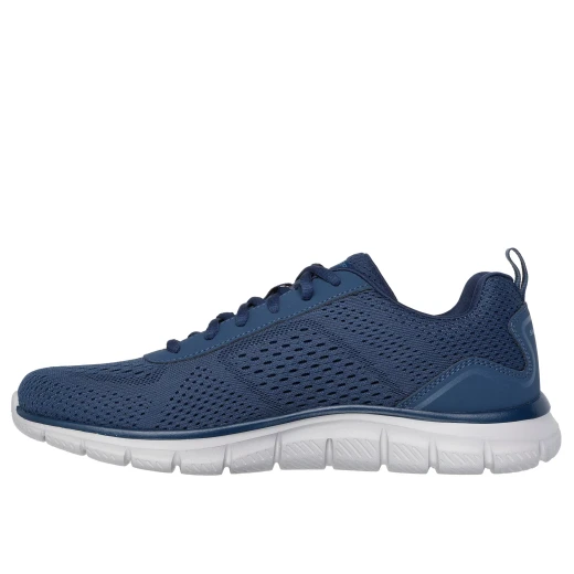Skechers Men's Track Leshur Athletic Shoes Blue Engineered Mesh Upper Skechers Memory Foam Comfort Insole Size 44 Lace Up Sporty Lightweight Design - Skechers - Image 4