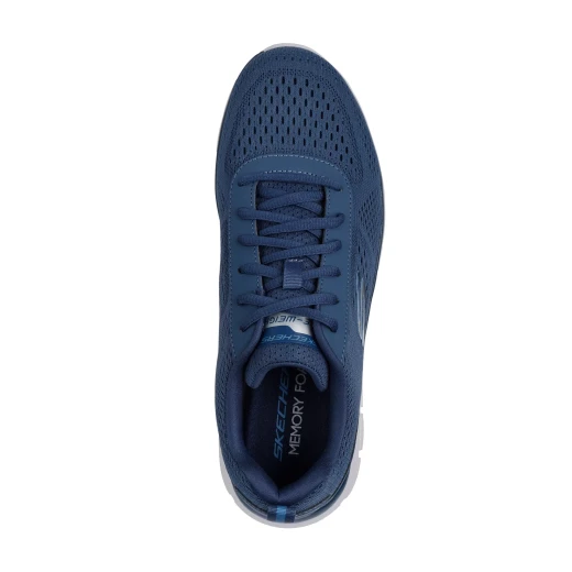 Skechers Men's Track Leshur Athletic Sneakers in Blue, Featuring Engineered Mesh Upper and Memory Foam Insole, Size 47.5, Ideal for Training and Sporty Style - Skechers - Image 5