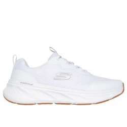 Skechers Edgeride Rekze Men's Athletic Sneakers White 40 Air Cooled Memory Foam Cushioned Midsole Vegan Eco Friendly Machine Washable