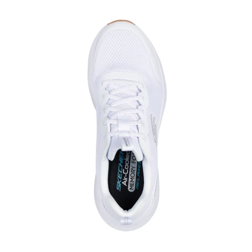 Skechers Edgeride Rekze Men's Athletic Sneakers White 40 Air Cooled Memory Foam Cushioned Midsole Vegan Eco Friendly Machine Washable - Skechers - Image 5