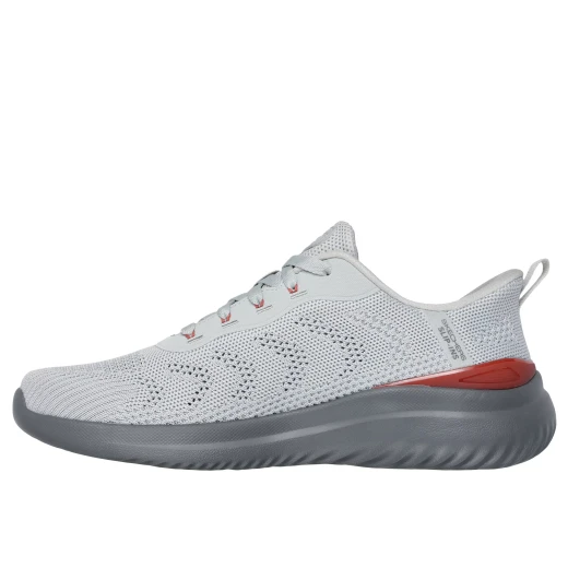 Skechers Men's Bounder 2.0 Almir Hands Free Slip-ins Vegan Sneakers with Breathable Engineered Mesh Upper and Air-Cooled Memory Foam Insole Gray Color Size 40 - Skechers - Image 4
