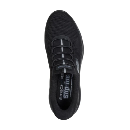 Skechers Men's Summits Dorrez Slip-ins: Effortless Comfort Athletic Style Black Size 42 with Air-Cooled Memory Foam Insole Vegan - Skechers - Image 4