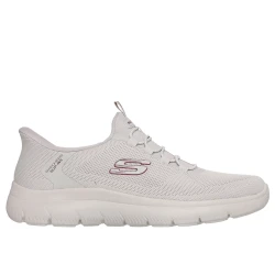 Skechers Men's Summits Dorrez Slip On Sneakers Taupe 40 US Size Hands Free Vegan Athletic Shoes with Air Cooled Memory Foam Insole Comfortable Stylish Design