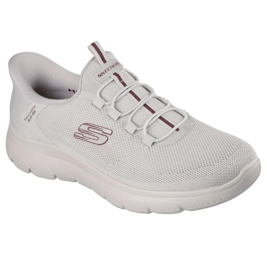 Skechers Men's Summits Dorrez Slip-ins Taupe 42 Comfort Athletic Shoes with Air-Cooled Memory Foam Insole and Fixed Stretch Laces, Vegan Design - Skechers - Image 3