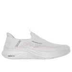 Skechers Hands Free Slip ins Vapor Foam Volann Men's Laceless Slip on Shoes Breathable Knit Upper Air Cooled Memory Foam Insole Light Gray Size 40 - Skechers