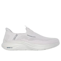 Skechers Hands Free Slip ins Vapor Foam Volann Men's Laceless Slip on Shoes Breathable Knit Upper Air Cooled Memory Foam Insole Light Gray Size 40