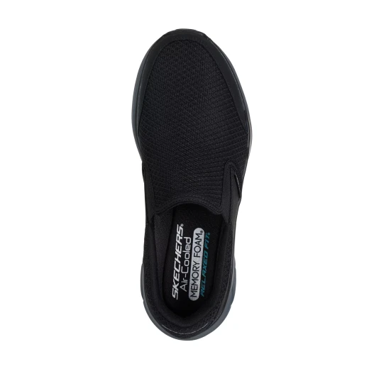 Skechers Men's Equalizer 6.0 Royze Hands Free Slip ins Shoes, Relaxed Fit with Heel Pillow, Black and Charcoal, Size 41, Unrivaled Comfort and Support for Daily Wear - Skechers - Image 4
