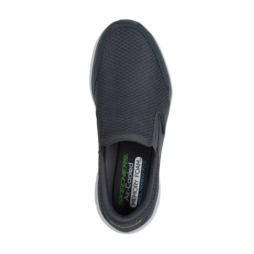 Skechers Men's Equalizer 6.0 Royze Hands Free Slip-ins Relaxed Fit Charcoal Athletic Shoes Featuring Heel Pillow Technology for Superior Comfort and Size 41.5 - Skechers - Image 4