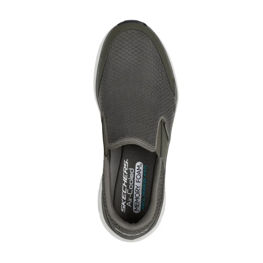Skechers Men's Equalizer 6.0 Royze Slip-ins Relaxed Fit Olive Green Athletic Shoes Featuring Hands Free Convenience and Heel Pillow Technology Size 41 Comfort Footwear - Skechers - Image 4