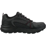 Skechers Max Protect Men's Lace Up Water Resistant Leather and Mesh Black Sneakers Featuring Air Cooled Memory Foam Insole and Goodyear Performance Outsole Size 42.5 - Skechers