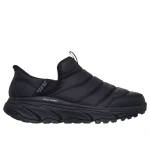 Skechers Men's D'Lux Journey Lace Up Sneakers Black Featuring Lightweight Mesh Upper Air Cooled Memory Foam Insole Full Rubber Coverage Sizes Available 45 Casual Athletic Shoes - Skechers
