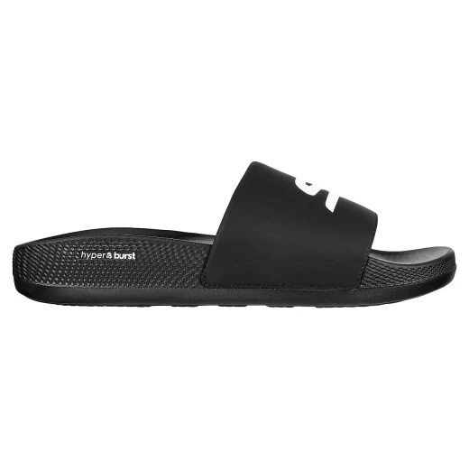 Skechers Men's Hyper Slide Deriver Sandals: Post-Run Recovery with Athletic Style, HYPER BURST Cushioning, and Goodyear Performance Outsole, Size 42, Black Skechers Men's Hyper Slide Deriver Sandals: Post-Run Recovery with Athletic Style, HYPER BURST Cushioning, and Goodyear Performance Outsole, Size 42, Black