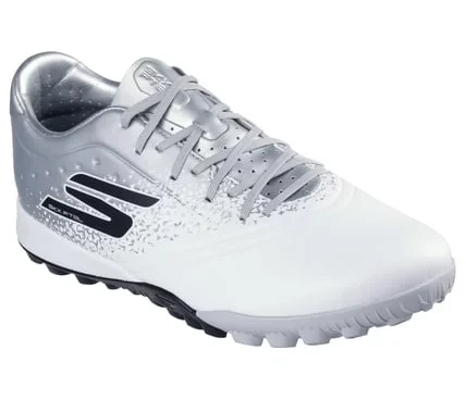 Skechers Razor Gold FG Men's Soccer Cleats: Lightweight with Move Foam Cushioning for Enhanced Comfort and Performance. Features Durable Rubber Sole, White, Size 41 - Skechers - Image 3