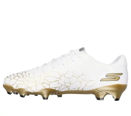حذاء سكيتشرز SKX_01 الذهبي للرجال لكرة القدم: راحة خفيفة الوزن مع نعل داخلي Move Foam، تحكم معزز بالكرة، لوحة TPU للثبات، وجر فائق. أبيض، مقاس 41. - سكيتشرز - Image 5