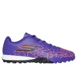 Skechers Boys' Jr Youth TF Football Boots: Purple, Size 34, Lightweight Design for Enhanced Comfort and Traction on Turf Fields - Skechers