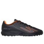 Skechers SKX_2 Jr Youth TF Boys' Football Boots, Designed for Artificial Turf, Featuring Soft Uppers, Patterned Rubber Outsole for Traction, and EVA Sockliner, Size 37, Black - Skechers