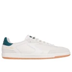 Skechers Hotshot Kayde Men's Court & Classics Sneakers in Natural Green, Featuring Leather and Suede Upper, 'S' Quarter Logo, and Air Cooled Memory Foam Insole. Size 41.5 - Skechers