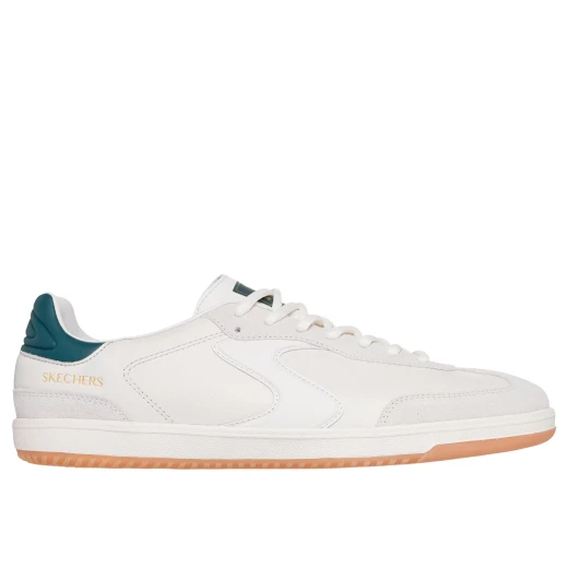 Skechers Hotshot Kayde Men's Court & Classics Sneakers in Natural Green, Featuring Leather and Suede Upper, 'S' Quarter Logo, and Air Cooled Memory Foam Insole. Size 41.5 - Skechers - Image 2