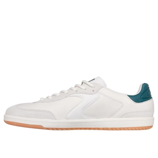 Skechers Hotshot Kayde Men's Court & Classics Sneakers in Natural Green, Featuring Leather and Suede Upper, 'S' Quarter Logo, and Air Cooled Memory Foam Insole. Size 41.5 - Skechers - Image 5