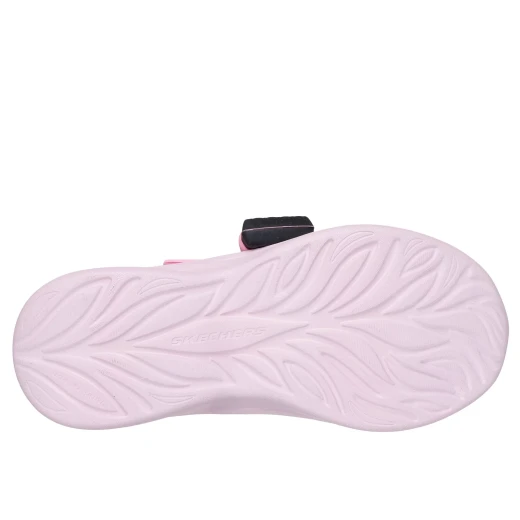 حذاء رياضي لامع من Skechers Power Jams 2.0 للبنات باللون الوردي مع أربطة مطاطية وحزام قابل للتعديل. يشمل سحر حقيبة صغير قابل للفصل. مقاس 33 - سكيتشرز - Image 6