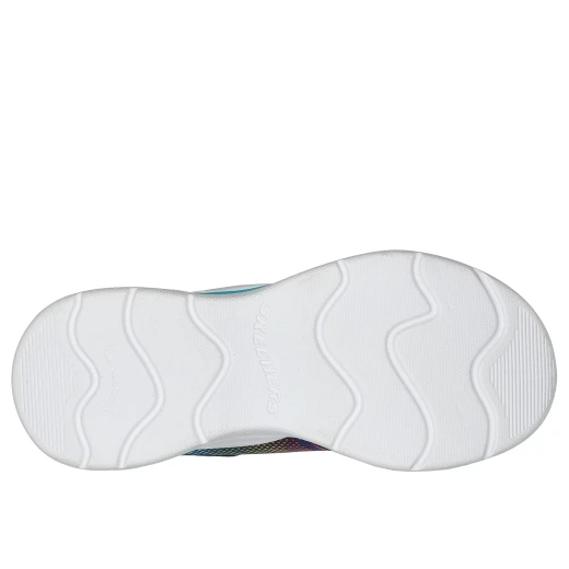 حذاء رياضي Skechers S Lights Wavy Beams للبنات: تصميم بلون كحلي مع شبكة علوية ولمسات قوس قزح لامعة، أربطة مطاطية، نعل داخلي مبطن، مقاس 34، مثالي للأطفال النشطين - سكيتشرز - Image 5