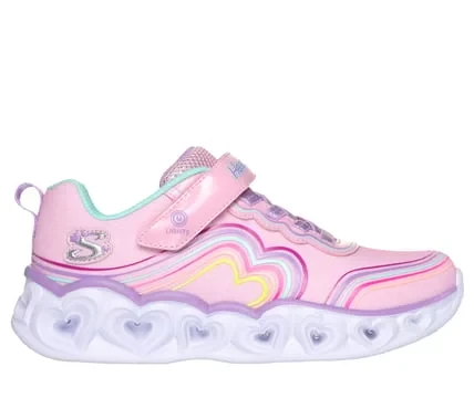Skechers Girls' Heart Lights Retro Hearts Sneakers Pink Size 32 with Sparkle Mesh Upper, 3D Rainbow Heart Print, and Light Up Midsole for Girls Skechers Girls' Heart Lights Retro Hearts Sneakers Pink Size 32 with Sparkle Mesh Upper, 3D Rainbow Heart Print, and Light Up Midsole for Girls