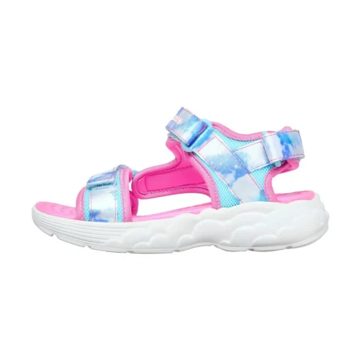 Skechers Girls' Rainbow Racer Summer Sky Sandal with Ankle Strap and Hook and Loop Closure for Comfort, Featuring a Rainbow Themed Design, Size 36, Blue - Skechers - Image 5