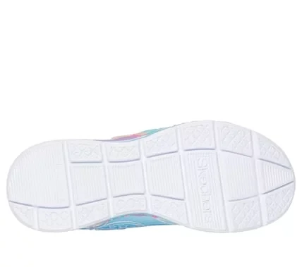 Skechers Girls' Mermaid Dreams Light-Up Sneakers Featuring Glitter Finish, Stretch Laces, Mermaid Themed Graphics, and Cushioned Comfort Insole - Size 32/Blue - Skechers - Image 6