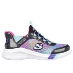 Skechers Girls' Slip Ins Dreamy Lites Colorful Prism Black 32 - Skechers