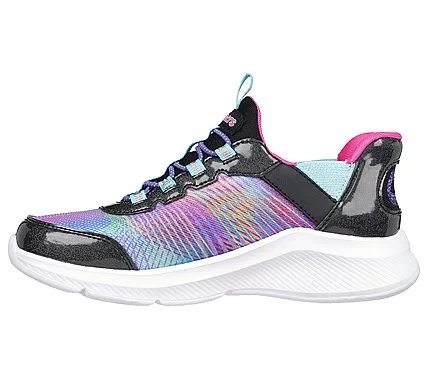 Skechers Girls' Slip Ins Dreamy Lites Colorful Prism Black 32 - Skechers - Image 4