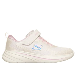 حذاء رياضي Skechers Wave 92 للبنات مقاوم للماء مع حزام قابل للتعديل ونعل داخلي مريح باللون الطبيعي، متوفر بمقاسات مختلفة، تصميم رياضي عصري ومريح