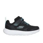 Skechers DynaLite Girls' Infant Shoes Black Size 22 Lightweight Breathable Mesh Upper Adaptive Closure Instep Strap Cushioned Comfort Insole Machine Washable Sporty Design - Skechers