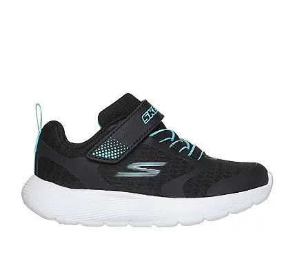 Skechers DynaLite Girls' Infant Shoes Black Size 22 Lightweight Breathable Mesh Upper Adaptive Closure Instep Strap Cushioned Comfort Insole Machine Washable Sporty Design - Skechers - Image 2