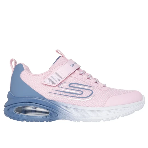 Skechers Girl's Microspec Max Advance Fly 3.0 Active Sneakers Pink Size 33 Featuring Breathable Mesh Upper Adjustable Instep Strap Skech Air Airbag Midsole Comfort Athletic Shoes - Skechers - Image 2